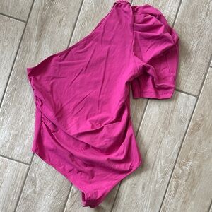 Free People Fuchsia Bodysuit